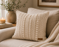 ELARA Handmade Textured Throw Pillow Cover