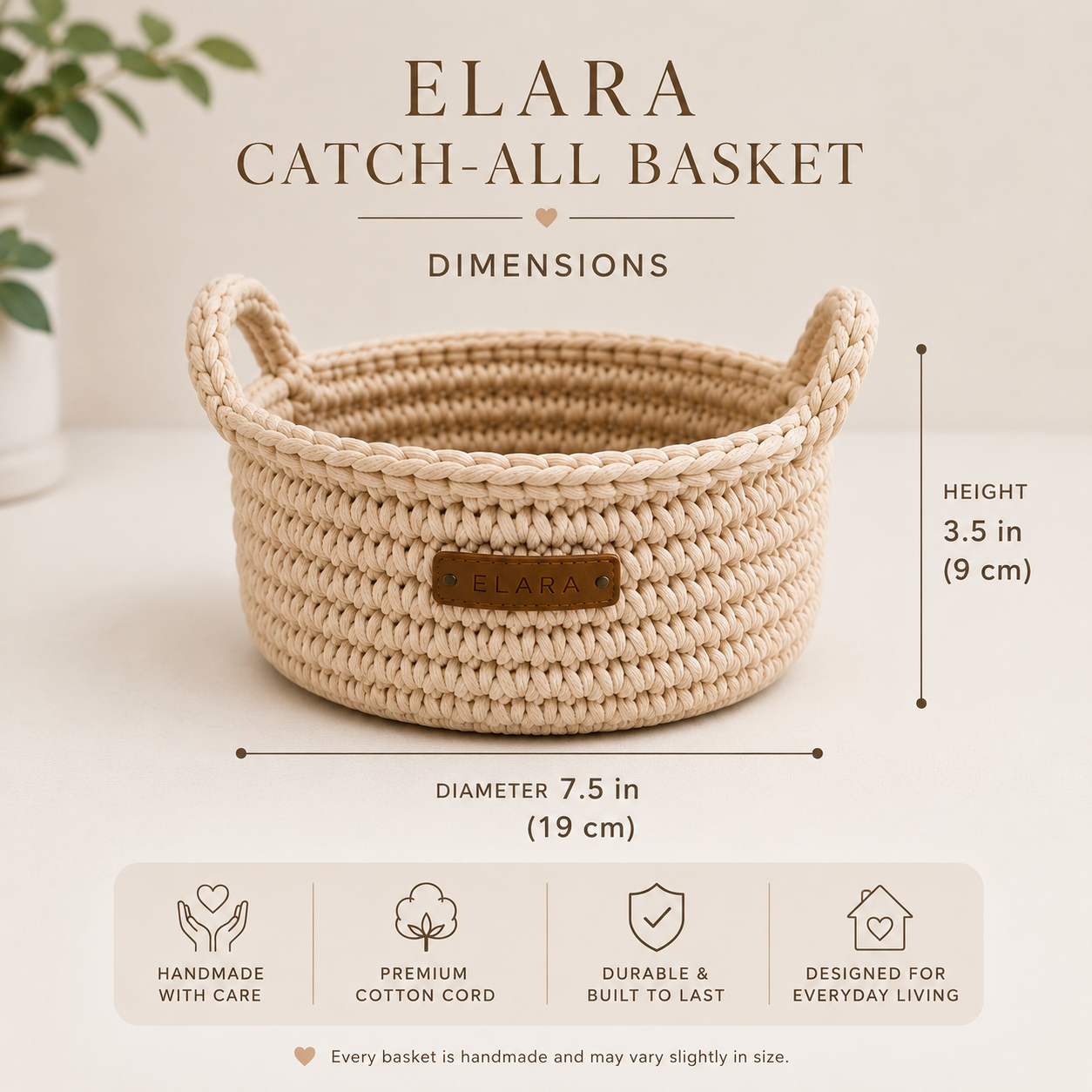 ELARA Catch-All Basket