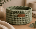 ELARA Handmade Soft Sage Catch-All Basket