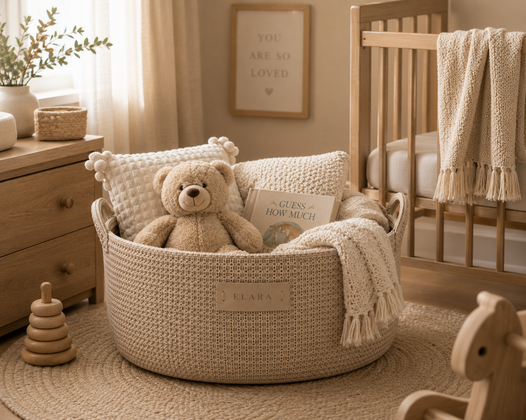 ELARA Handmade Cozy Living Basket