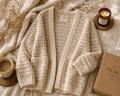ELARA Handmade Crochet Cardigan – Cozy Lightweight Knit Layer