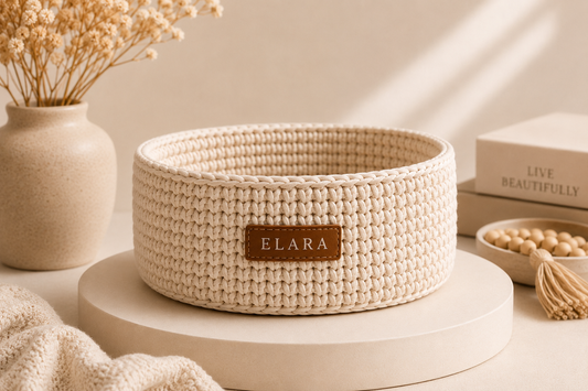 ELARA Bedside Essentials Basket